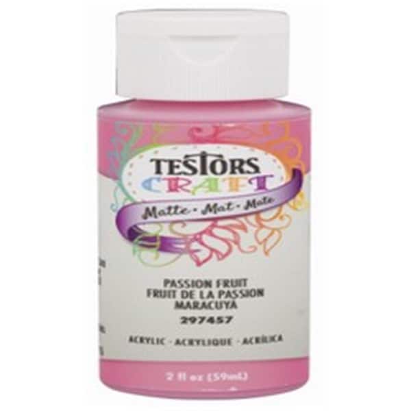 Testors Testor 223554 2 oz Passion Fruit Matte Acrylic Craft Paint Pack of 6 223554 - main
